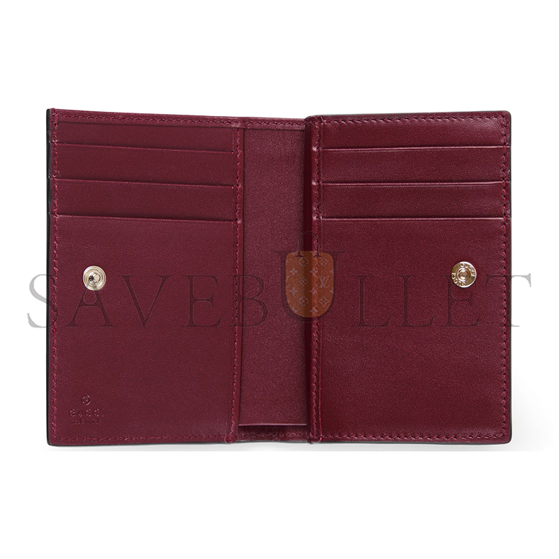 GUCCI GG EMBLEM SMALL WALLET 847208 (11*8.5*3cm) GUCCI GG EMBLEM SMALL WALLET 847208 (11*8.5*3cm)